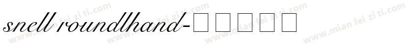 snell roundlhand字体转换